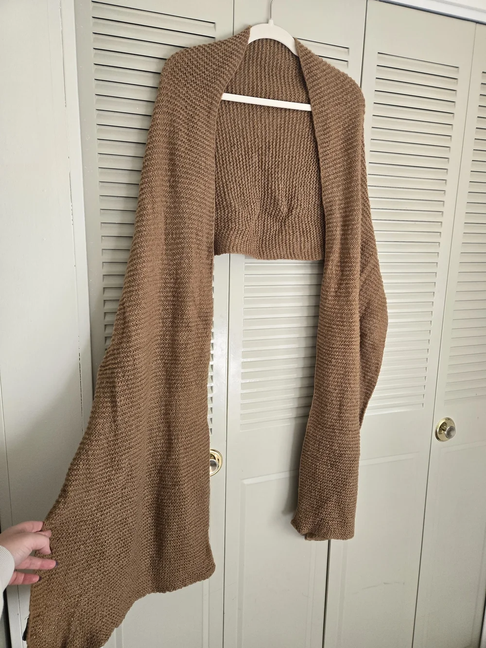 Zara Knit Scarf in Camel